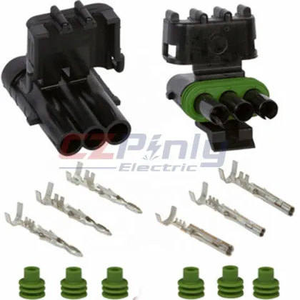 Delphi Weather Pack 2-Row 4-Way Sealed Male Automotive Waterproof Wire Connector 12015798