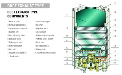 Open Flue Gas Water Heater for Home Appliances