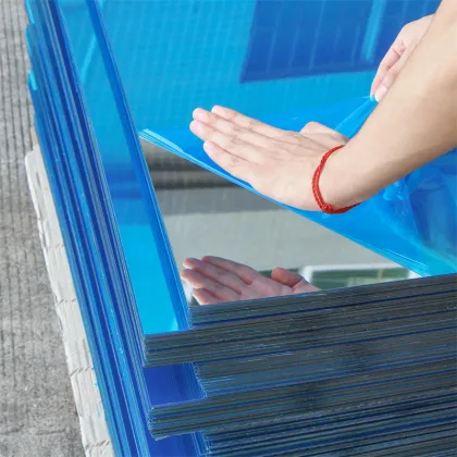 0.25 - 1 mm 915x1830 PETG Mirror Sheet UV Blocking One-Way Mirror Film for Building/Home Windows