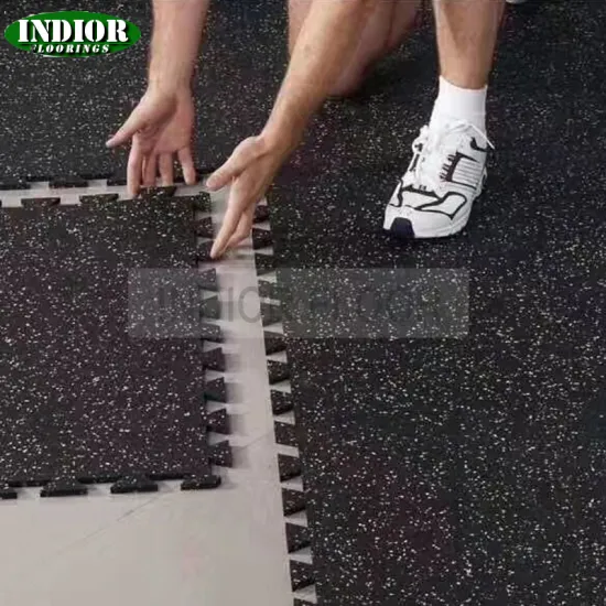 Good Price 1m*1m 8mm Soft, Colorful Gym Equipment Soundproof Rubber Interlocking Flooring Tiles