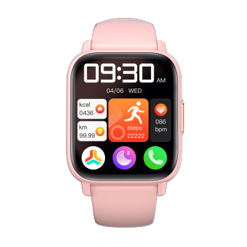 DM60 1,83 inch Bluetooth Call Smart Watch met bloedzuurstofbewaking voor fitness en gezondheidsopleiding