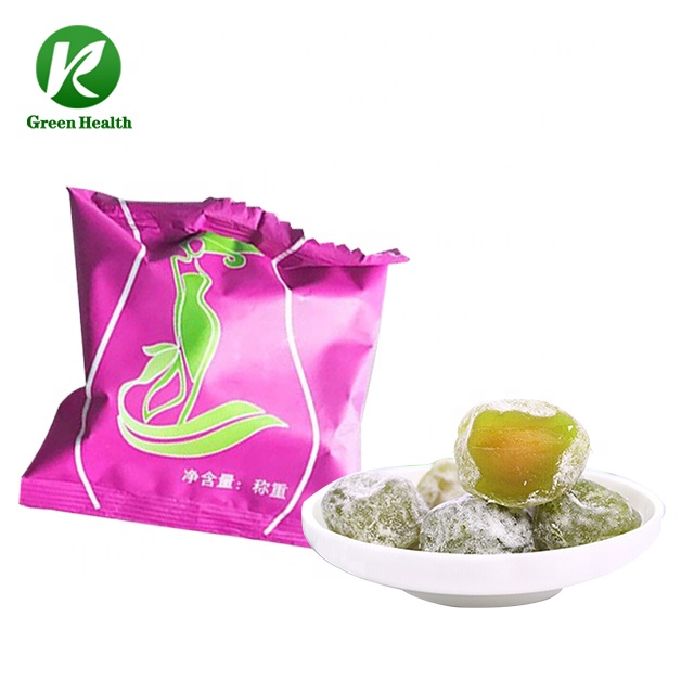 OEM/ODM Weight Loss fresh green plum detox slimming plum Strawberry Flavor sour fresh weight loss green plum