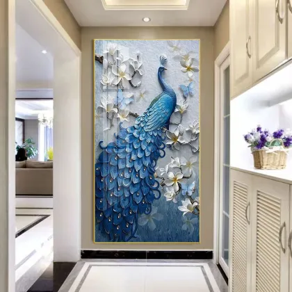 LED Lights Wall Art Metal Porch Decorative Wall Painting