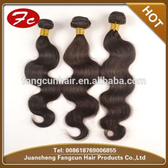 Natural color virgin remy Mongolian human hair weft body wave