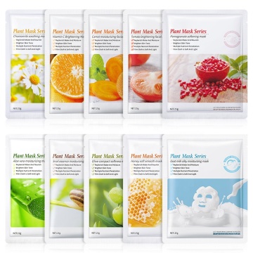 Wholesale Natural Organic Face Sheet Masks for Moisturizing and Replenishing