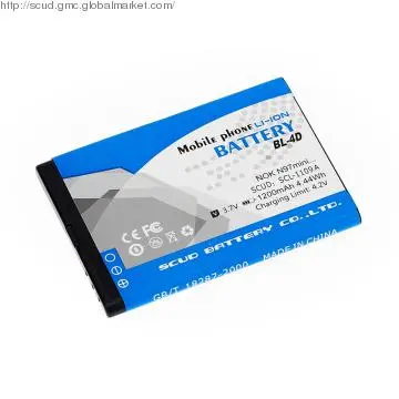 SCUD Cell Phone Battery for Nokia BL-4D in 1200mAh