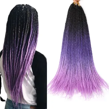 30roots 24inch Thin Senegal Braids Crochet Hair Pre-twisted Braids Senegalese Twists Ombre Colors