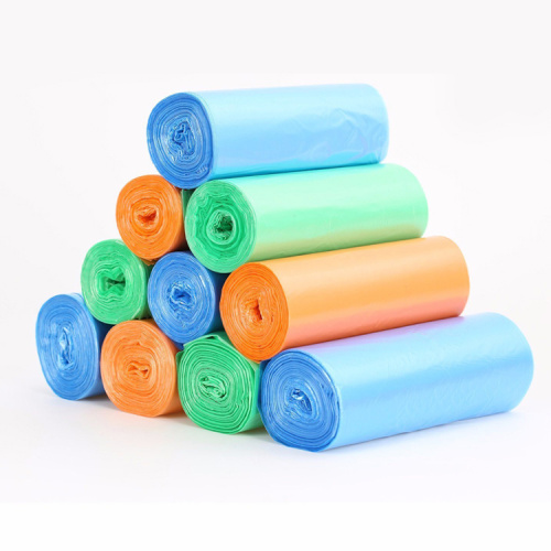 Custom printed black disposable 100% biodegradable manufacture garbage plastic roll bag