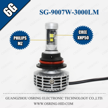 OSRING Newest 6G best quality 3000lm High Power Super Bright led headlight 9007