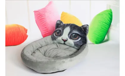 cartoon warm cat litter mattress pet nest