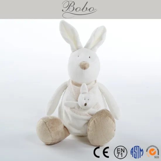 White Soft Plush Australia Kangaroo Toys for Kids
