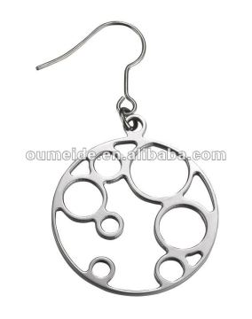 OEM/ODM Metal Factory-Hollow round fashion earring