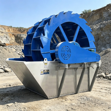 Laveuse de sable à roue à godets avancée pour le nettoyage des rivières