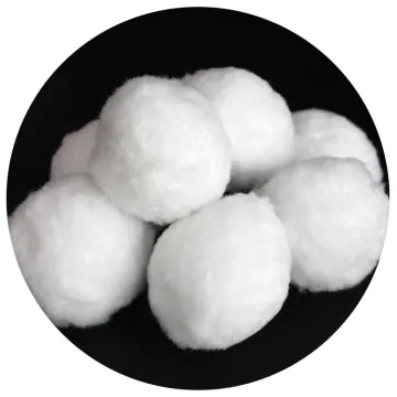 Oil Water Separation Filter for Fish Tank Purification - White Polyester Fiber Ball