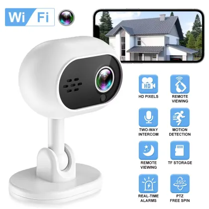 1080P Wireless Home Security Camera with Night Vision and 2-Way Audio