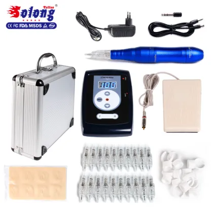 Solong New product 50 Needle Cartridges LDC Power Supply Permanent Makeup Kit