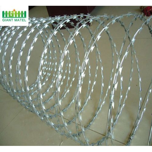 Galvanized Sharp Razor Barbed Wire High Security