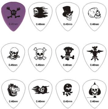Matte Celluloid Picks-Monster Pattern