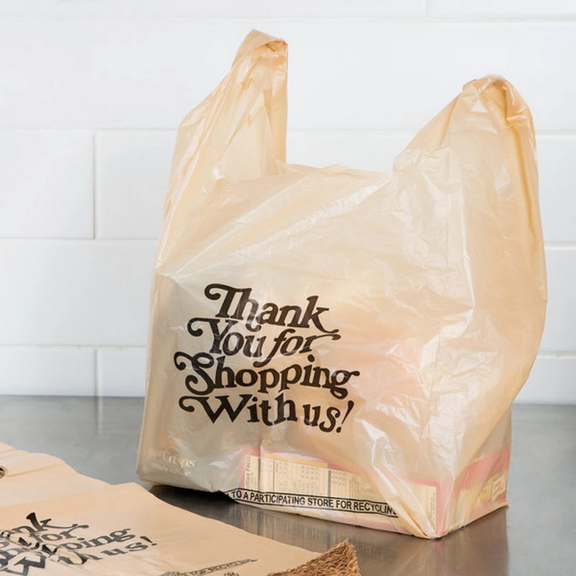 Stylish Plastic Reusable Grocery Packaging Bags for Supermarket