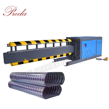 PREDA Brand 3000mm Arm Length Spiral Pipe Flat Oval Forming Machine On Sale