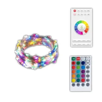 Smart USB Color changing LED  copper wire string light with PIR controller app  for holiday decoration Christmas