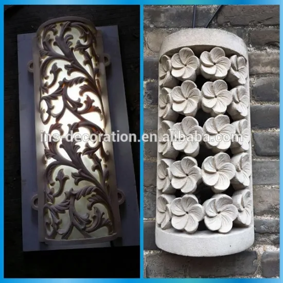Stone sculpture decorative wall light cover