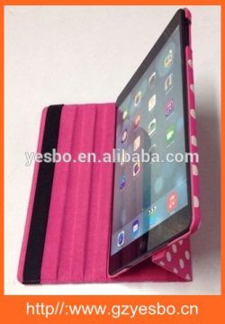 2014 new products for ipad air 360 degree rotating cases case for ipad leather case
