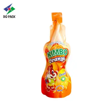 Customized printing injection pouch 200ml juice bag stand up pouch