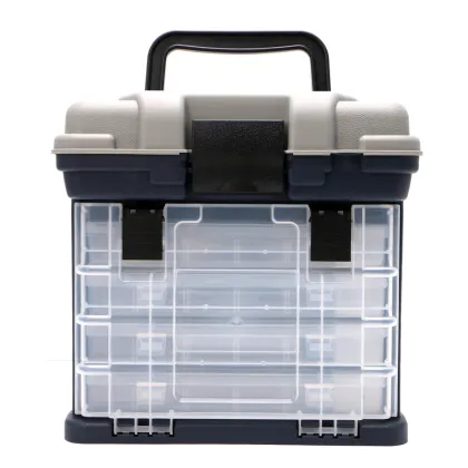 5 Layer Fishing Tackle Box Plastic Handle Fishing Box Carp Fishing Tools