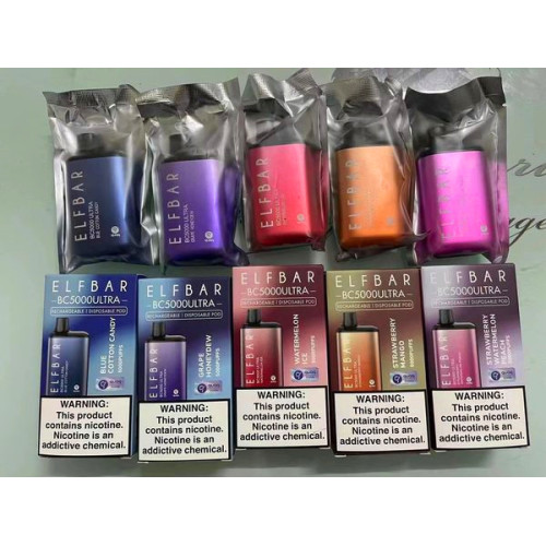 Nuevo ELF Bar BC5000 Flavores de vape ultra desechables