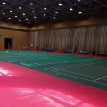 snake skin surface flooring for badminton