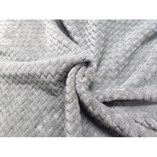 Dubbel sida flanell med linaspapp jacquard tyg