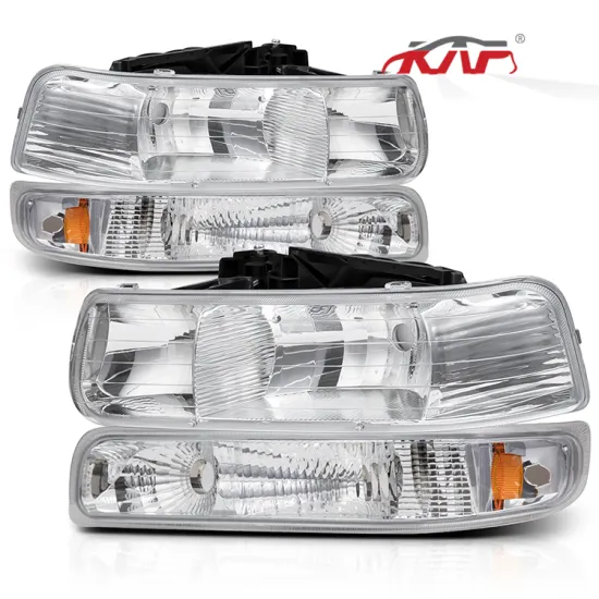 Crystal Headlight Replacement for Chevy Suburban & Silverado 1999-2002