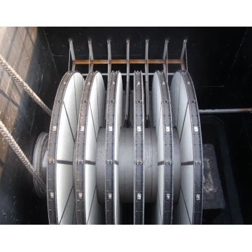 Filtro de disco de fibra para tratamento de esgoto