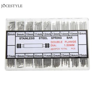 New 360pcs 8-25mm Watchmaker Watch Band Repair Spring Bar Link Pins Band Strap Tool Parts for Watch Repair Tool Kit Accessories