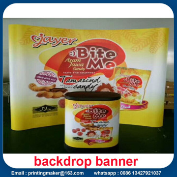 Curved Tension Fabric Display System