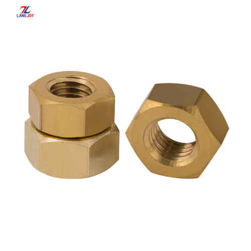 hex coupling nut brass colored hex nut brass nut Manufactory