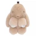 Pendentif sac à dos de lapin en peluche