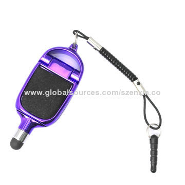 Multifunction Stylus Pen with Stand Holder and Clean Cloth for Smartphone Accessories