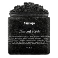 Ekologisk Pure Vegan Face Scrubs för hudexfoliering och Detox Activated Charcoal Scrub Luxury Body Wash