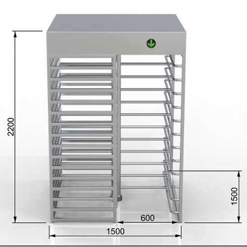 Cross Full Height Turnstile Gate