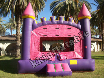 kk inflatable girls pink bouncy castle for sale KKC-L018