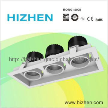 High CRI LED Grille Light with Angle Adjusted,3*16W