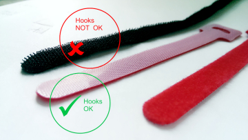 Red cable Tie & loop cable tie & hook cable tie