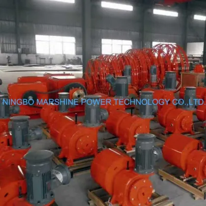 Electric Motor Powered Cable Reel Drum Cable Laying Equipment