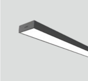 Lámpara lineal rectangular de acero enrollado frío
