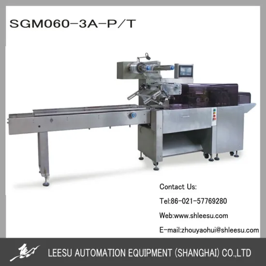 SGM060-3A-P/T 3 Sides Seal Automatic Horizontal Pillow Food Shrink Packaging Machine