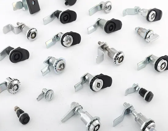 Compression type industrial cabinet door lock