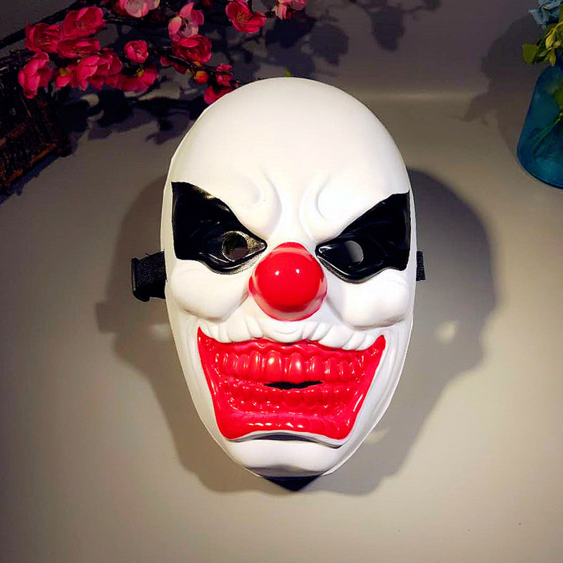 Scary Skull Pattern Clown Party Mask