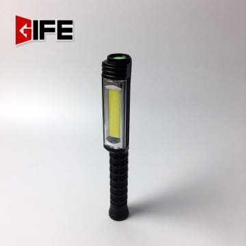 three modes aluminium power style cob flashlight led light lamps with clip and magent